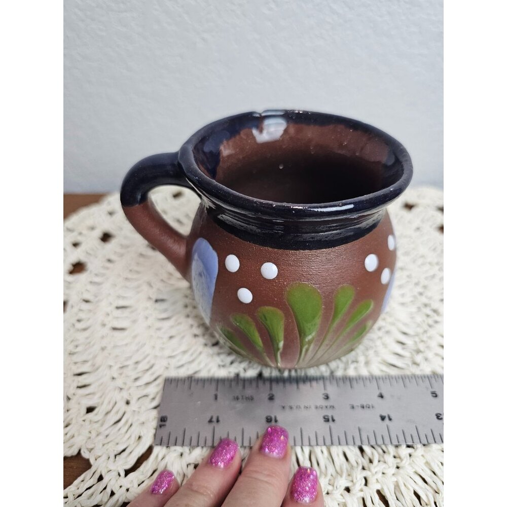 Mexican Hand painted Pottery Pitcher - Picture 10 of 10